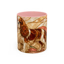 Blossom Cavalier King Charles Spaniel Stained Glass Style Mug