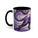 Purple Lion Stained Glass Style Mug