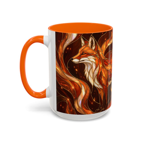 Ember Fox Stained Glass Style Mug
