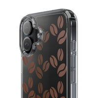 Coffee Beans Clear Phone Case