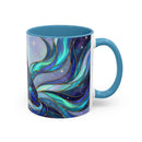 Aurora Wolf Stained Glass Style Mug