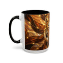 Amber Tiger Stained Glass Style Mug