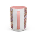 Pink Starlight Staffy Stained Glass Style Mug
