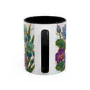 Floral Peacock Stained Glass Style Mug