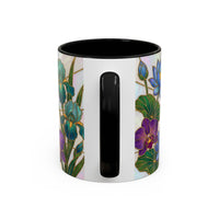Floral Peacock Stained Glass Style Mug