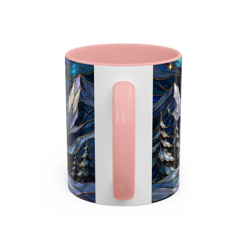 Mountain Guardian Great Pyrenees Stained Glass Style Mug