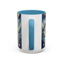 Sapphire Tiger Stained Glass Style Mug