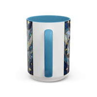 Sapphire Tiger Stained Glass Style Mug