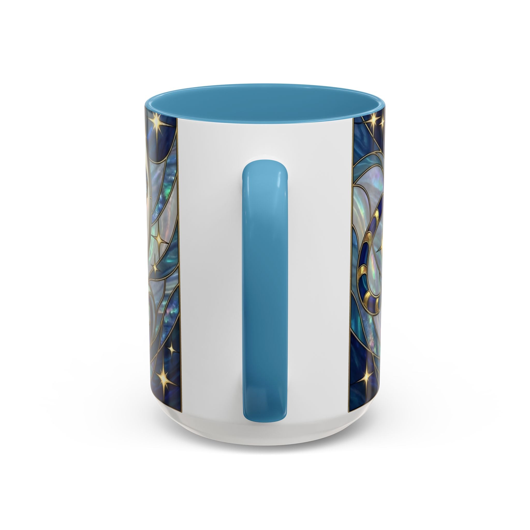 Sapphire Tiger Stained Glass Style Mug