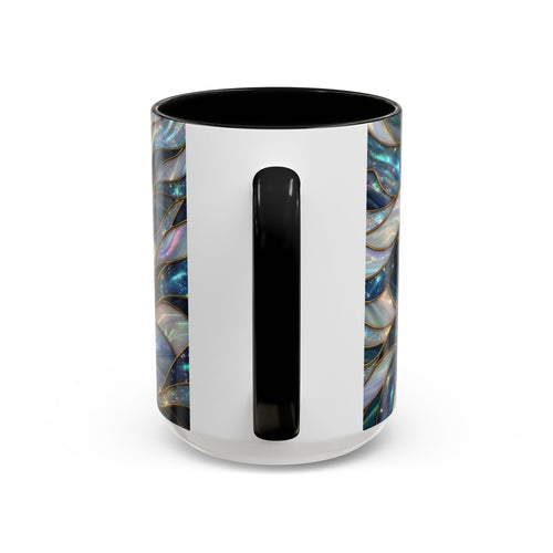 Sapphire Glow French Bulldog Stained Glass Style Mug