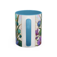 Blooming Peacock Stained Glass Style Mug