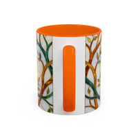 Elegant Peacock Stained Glass Style Mug