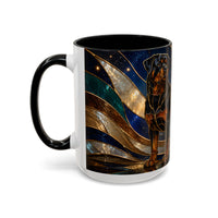 Warm Glow Rottweiler Stained Glass Style Mug