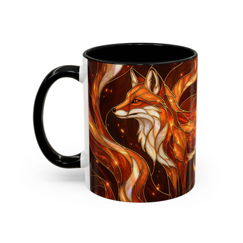Ember Fox Stained Glass Style Mug
