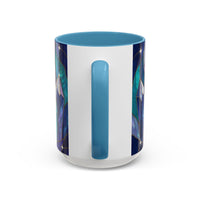 Crystal Wolf Stained Glass Style Mug