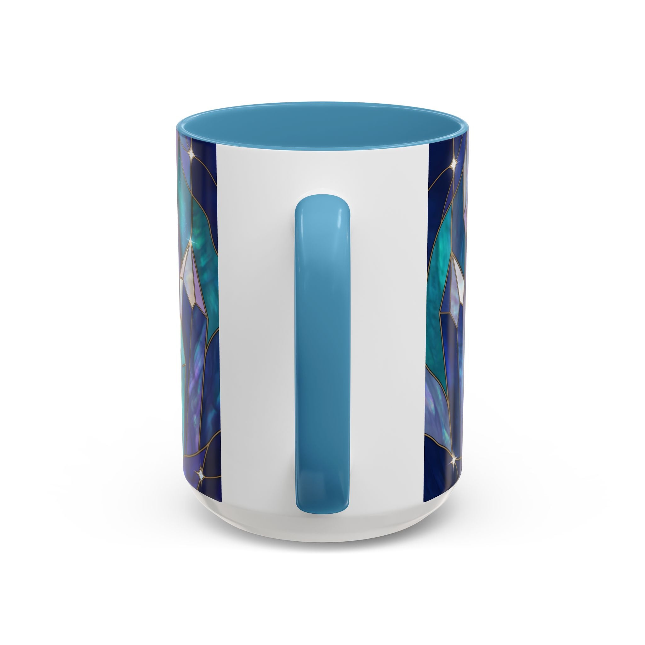 Crystal Wolf Stained Glass Style Mug
