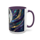 Moonlit Staffordshire Bull Terrier Stained Glass Style Mug