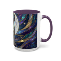 Moonlit Staffordshire Bull Terrier Stained Glass Style Mug