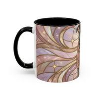 Pink Starlight Staffy Stained Glass Style Mug