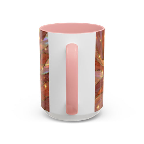 Warm Ember Staffy Stained Glass Style Mug