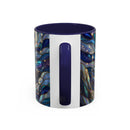 Storm Sky Wolf Stained Glass Style Mug