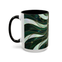 Jade Wolf Stained Glass Style Mug