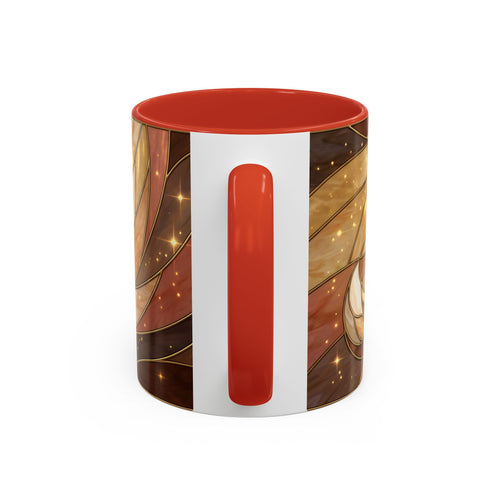 Honey Light Fox Stained Glass Style Mug