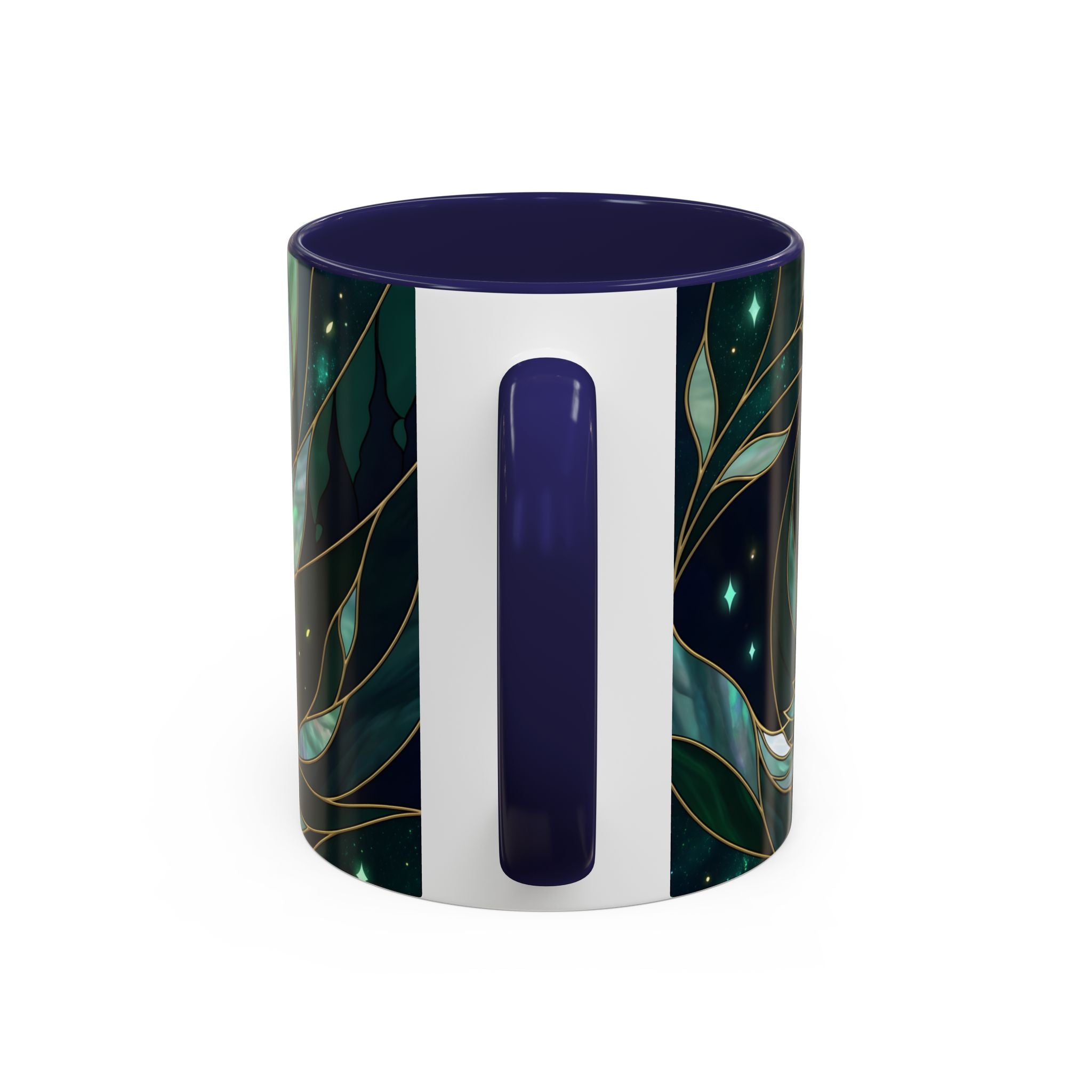 Teal Green Stained Glass Style Mug
