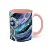 Aurora Husky Stained Glass Style Mug
