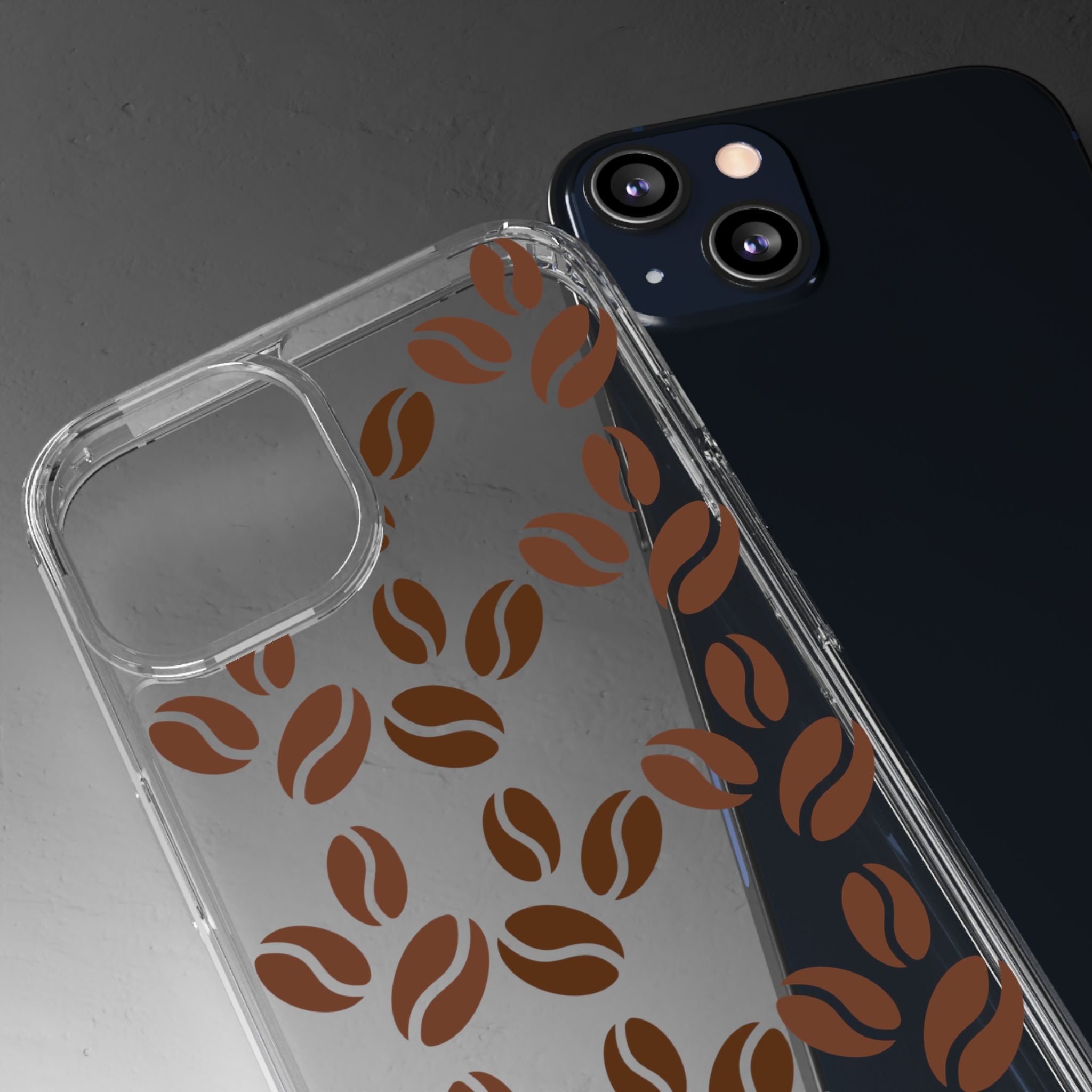 Coffee Beans Clear Phone Case