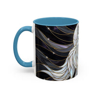 Night Wolf Stained Glass Style Mug