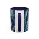 Blue Breeze Hummingbird Stained Glass Style Mug