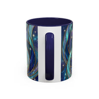 Blue Breeze Hummingbird Stained Glass Style Mug