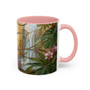 Tropical Hummingbird Stained Glass Style Mug