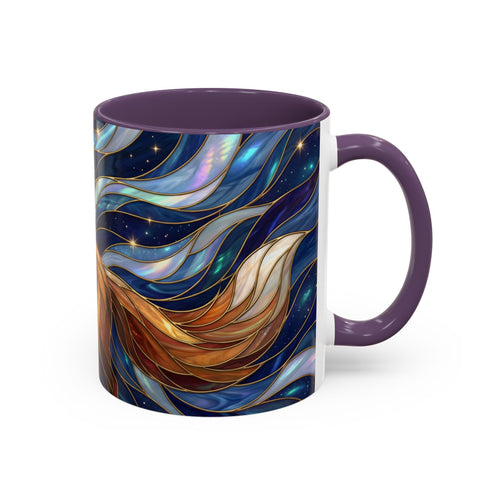 Midnight Fox Stained Glass Style Mug