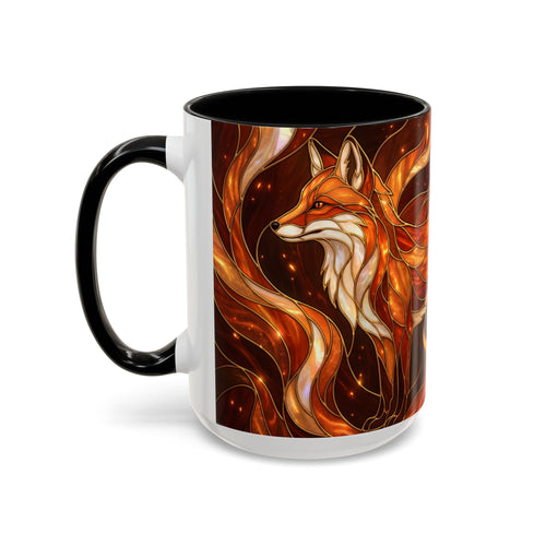 Ember Fox Stained Glass Style Mug