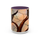 Dusk Owl Stained Glass Style Mug
