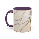 Custom Dog Portrait Stained Glass Style Mug