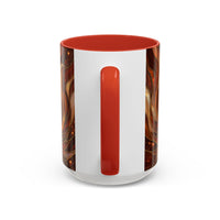 Ember Wolf Stained Glass Style Mug