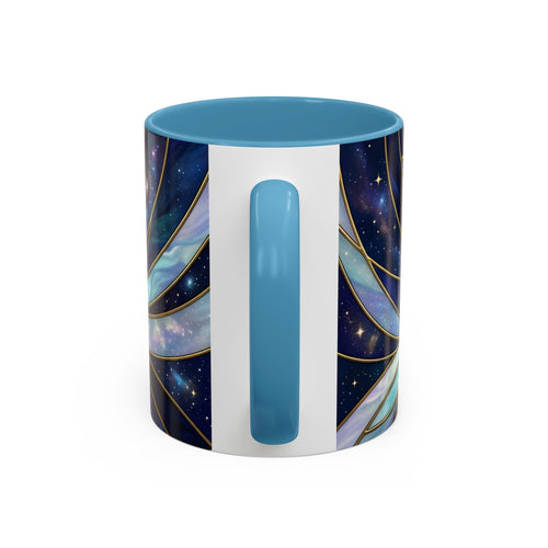 Sapphire Hummingbird Stained Glass Style Mug