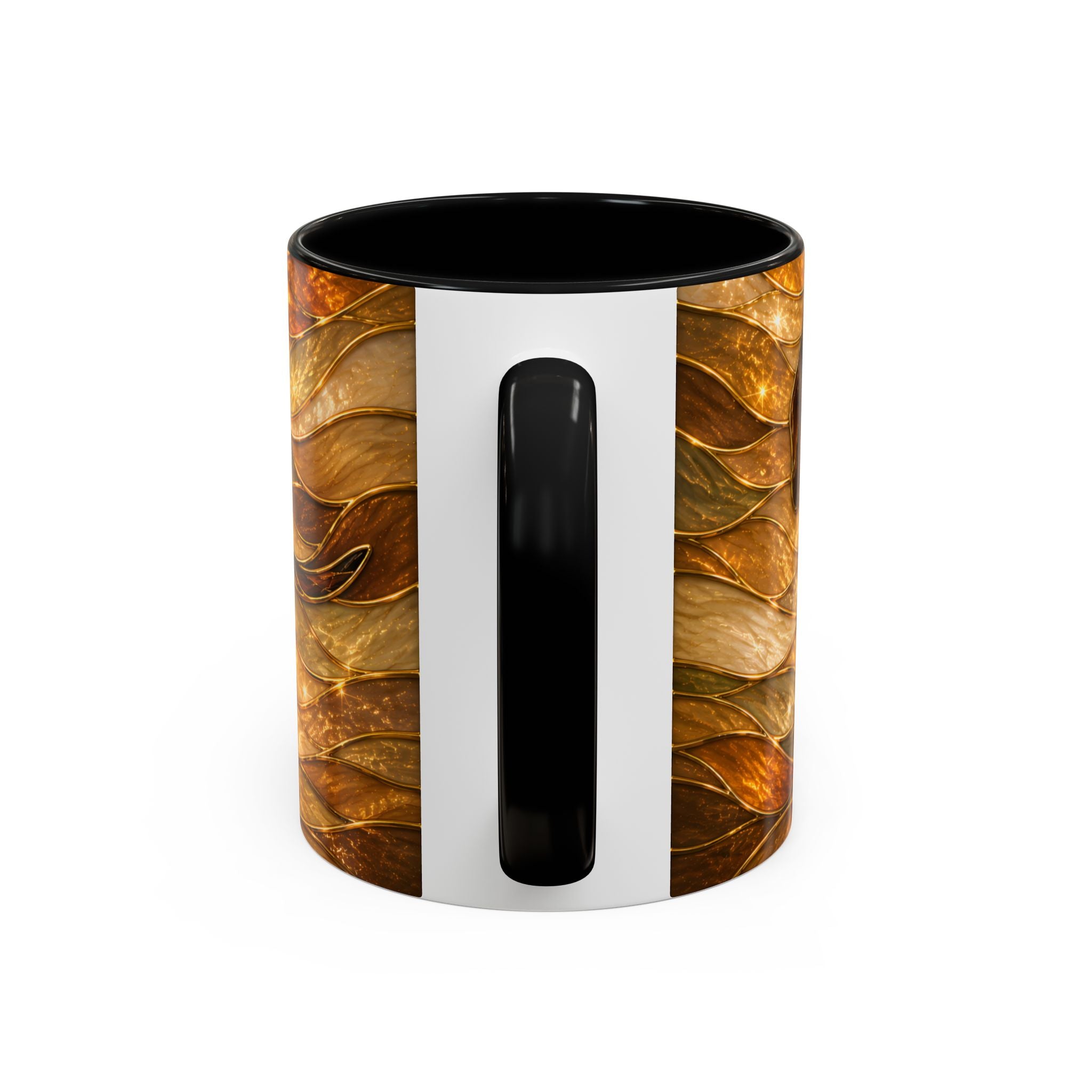 Golden Dachshund Stained Glass Style Mug