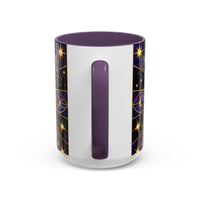 Celestial Peacock Stained Glass Style Mug