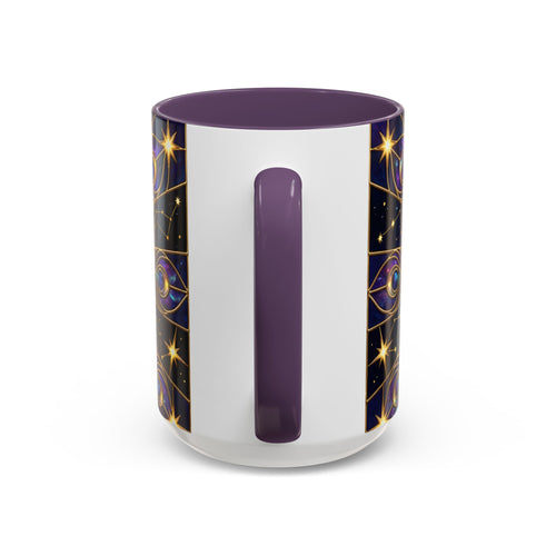 Celestial Peacock Stained Glass Style Mug