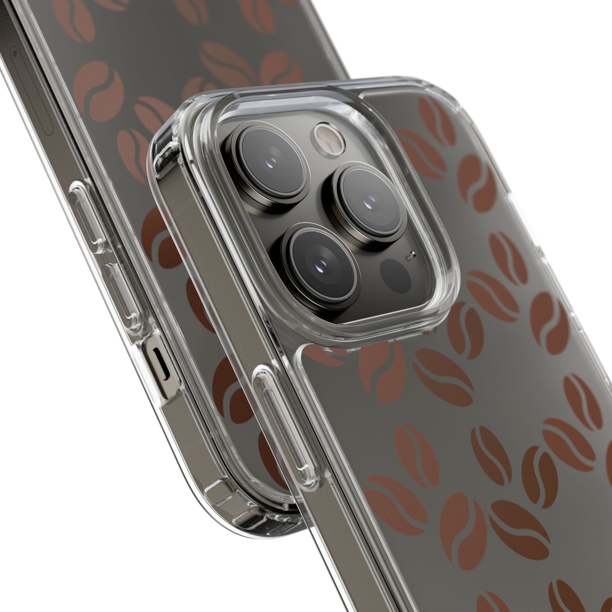 Coffee Beans Clear Phone Case