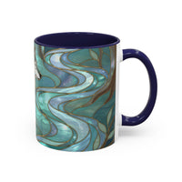 Forest Wolf Stained Glass Style Mug
