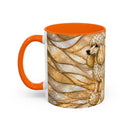 Golden Glow Poodle Stained Glass Style Mug