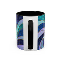 Celestial Wolf Stained Glass Style Mug
