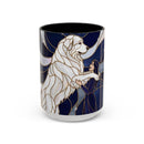 Faithful Friend Great Pyrenees Stained Glass Style Mug