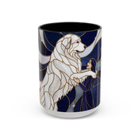Faithful Friend Great Pyrenees Stained Glass Style Mug