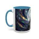Moonlit Staffordshire Bull Terrier Stained Glass Style Mug